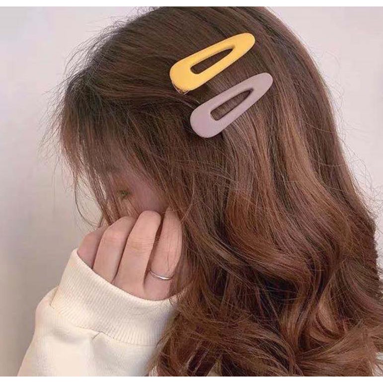 Kẹp tóc đá pastel Vintage cao cấp độc lạ