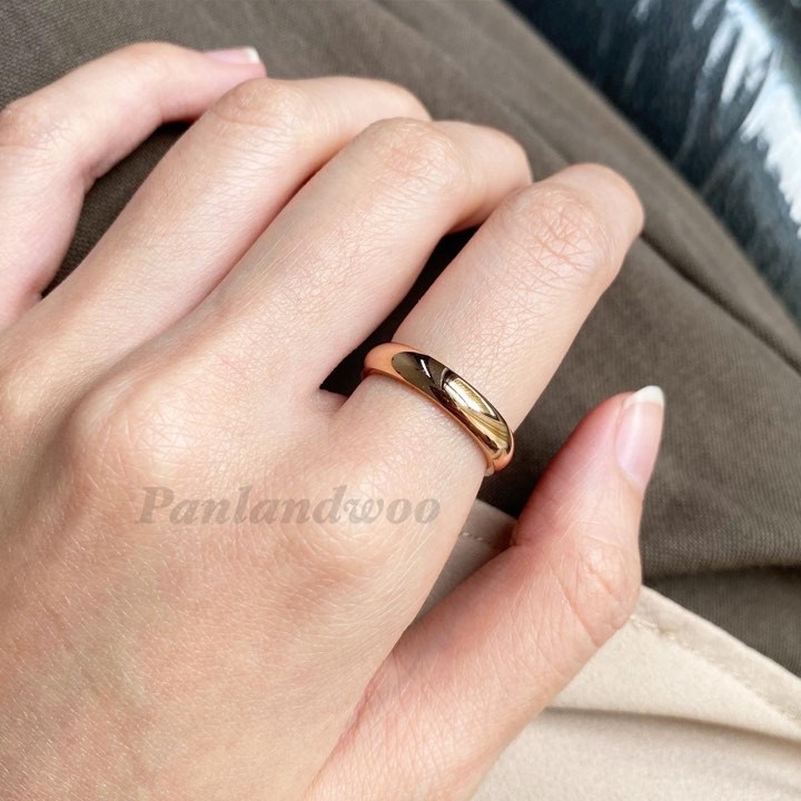 Nhẫn Titanium Đen Chống Gỉ Panlandwoo