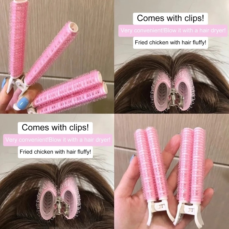 Set 2 Dụng Cụ Uốn Xoăn Tóc Tự Dính Tiện Dụng