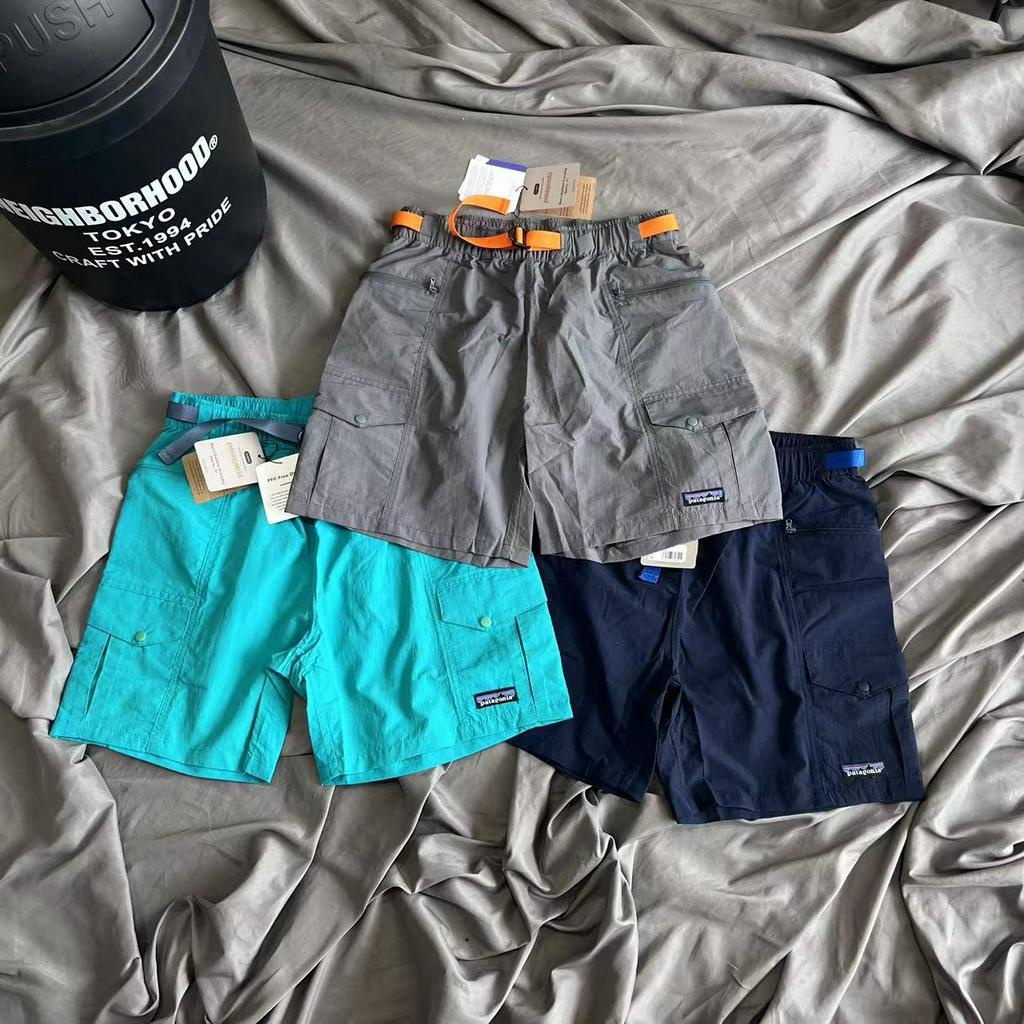 Quần Short PATAGONIA PATAGONIA Dây Thắt Lưng Nylon Dệt Nhiều Túi Đa Chức Năng Phong Cách Đi Biển Ngoài Trời