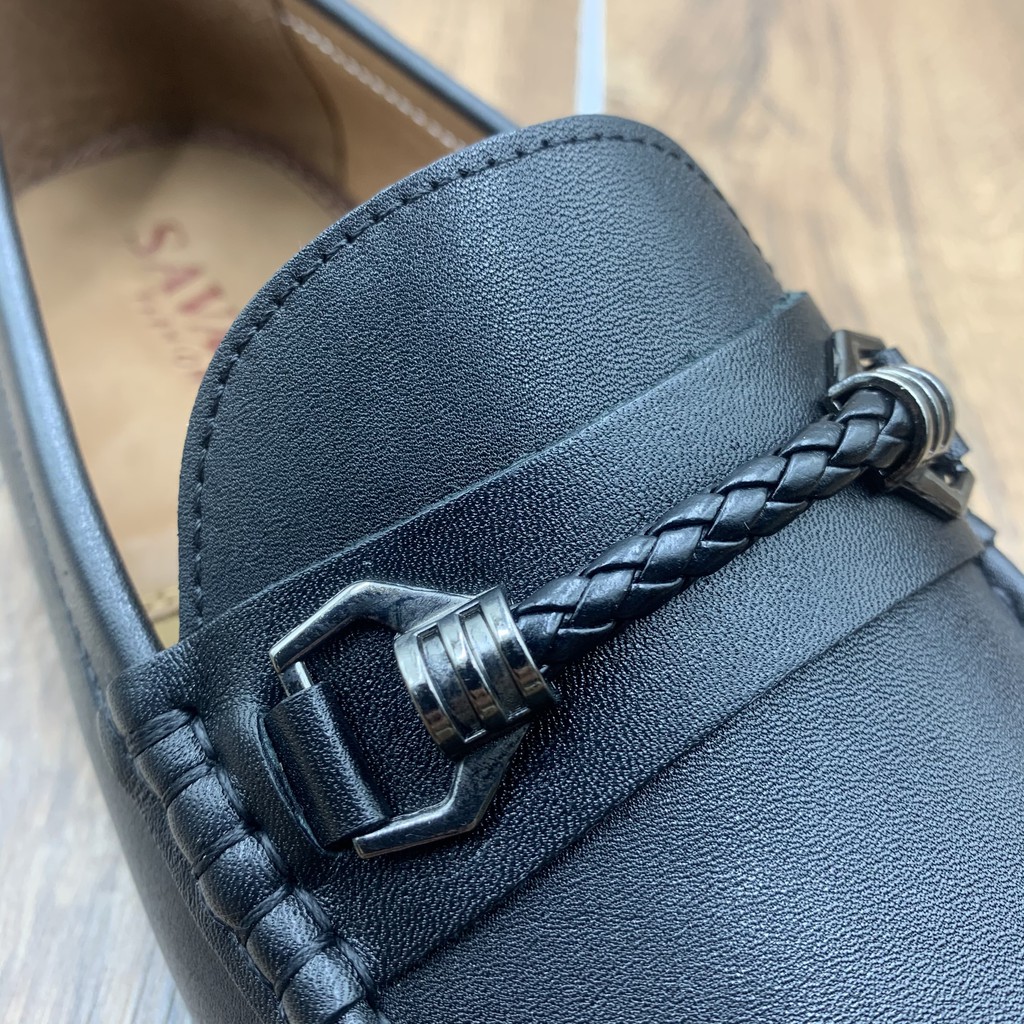 Giầy lười nam da bò thật phong cách sang trọng  + Tặng đón gót sừng