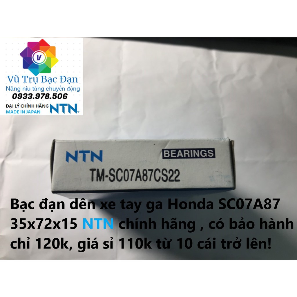 Vòng bi Bạc đạn NTN chính hãng xài cho dên xe Winner, AB, SH, Vario, PCX...