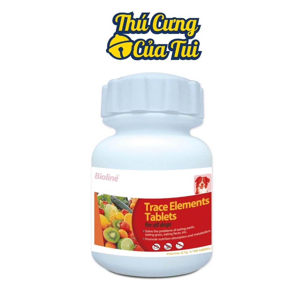 Viên Bổ Sung Khoáng Chất, Vitamin, Vi Lượng BIOLINE Dành Cho Chó - Thú Cưng Của Tui