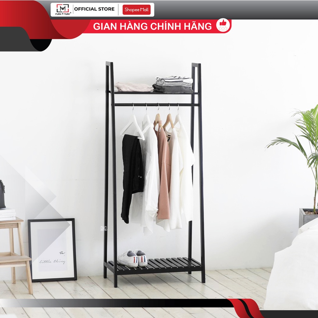 Giá treo quần áo hình thang hàn quốc - Ladder hanger thương hiệu MW FURNITURE - Nội thất căn hộ