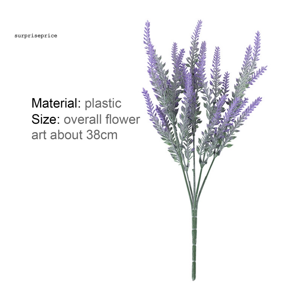 SPA Artificial Flower Gardening Beautiful Artificial Lavender Branch Decorative
