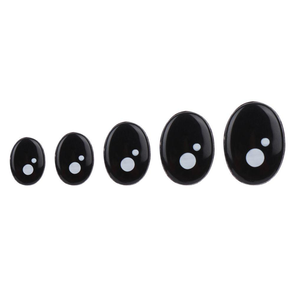 Set 20 / 40 Đôi Mắt Giả Oval Màu Đen Cho Búp Bê