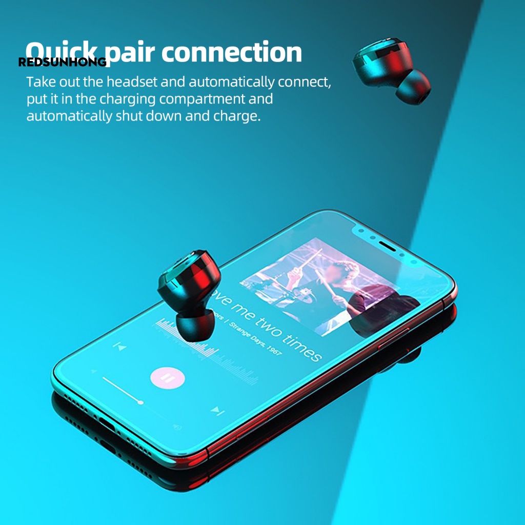 Tai Nghe Bluetooth RSH.z Có Nút Điều Khiển Cảm Ứng Vân Tay Chạy Bộ