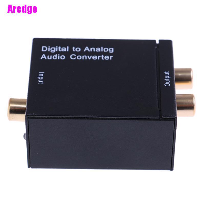 [Aredgo] Optical coaxial toslink digital to analog audio converter adapter RCA L/R