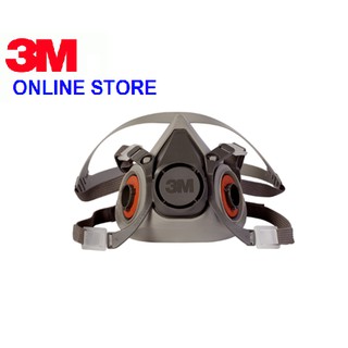 MẶT NẠ PHÒNG ĐỘC NỬA MẶT 2 PHIN LỌC 3M 6100