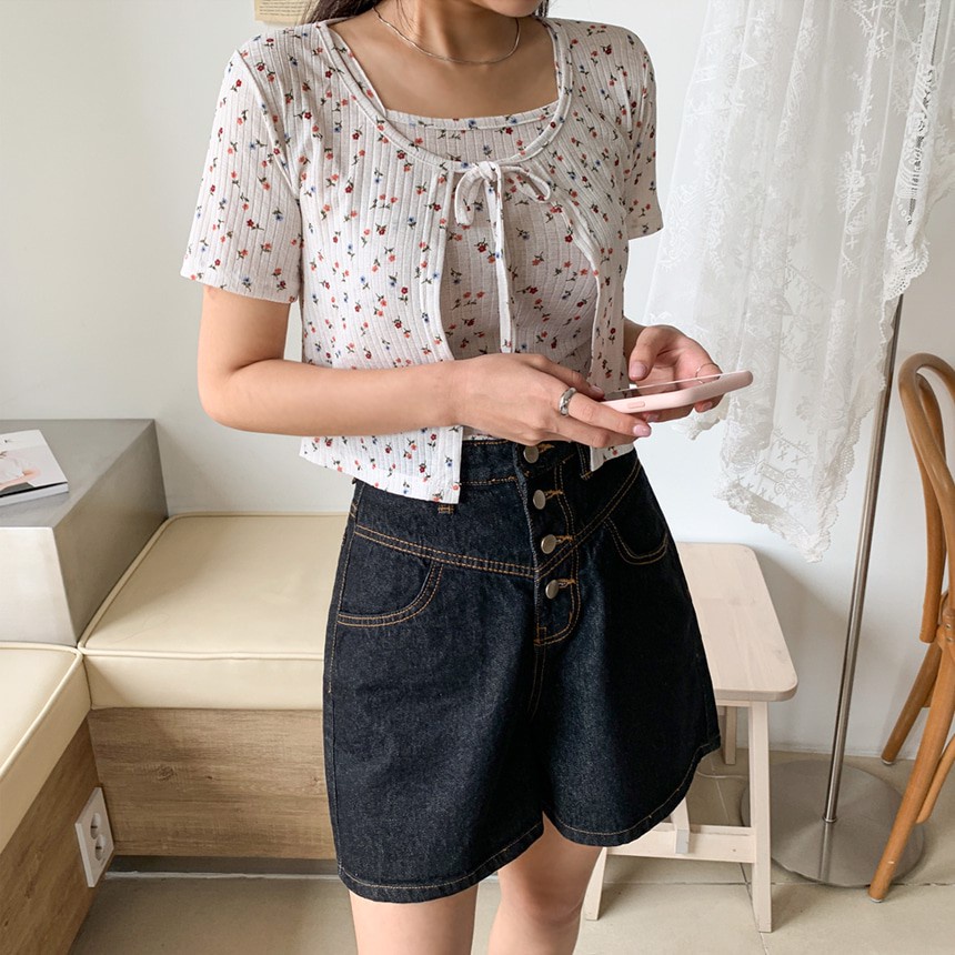 Set Áo Dây Và Áo Khoác Mỏng Nhẹ ENVYLOOK Heidi Cardigan Set GomiMall