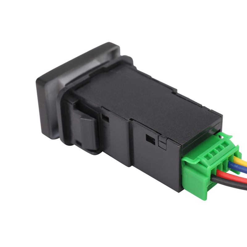 Công Tắc Bật / Tắt Đèn LED Xanh Dương 33x22mm 12V Cho Toyota Landcruiser Yaris RAV4 Đen