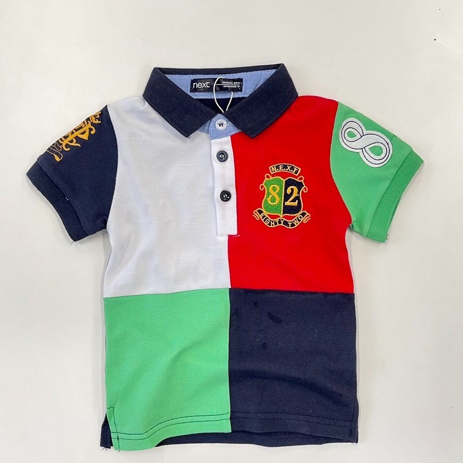 [Rẻ Vô Địch] Áo polo cộc tay bé trai - Áo polo NEXT 08 chất cotton cho bé trai size 2-7 tuổi(form nhỏ)