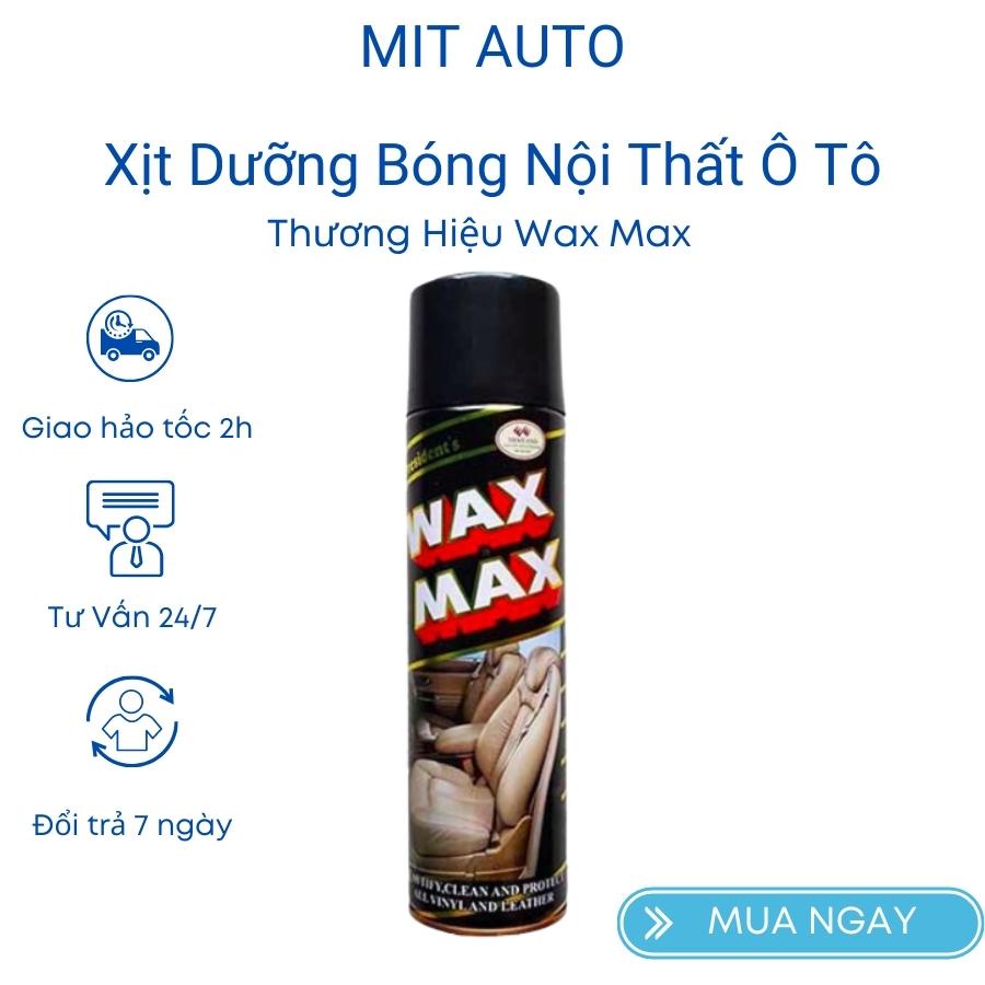 Chai xịt bóng nội thất ô tô công nghệ nano Wax Max xịt bóng đồ da xịt bóng đồ gỗ xịt bóng nhựa nhám Mitauto