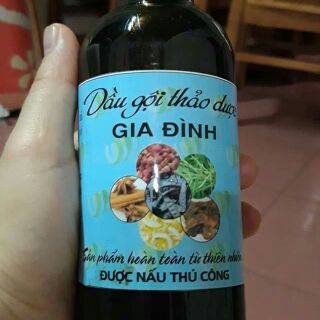 Dầu gội đầu thảo dược nhà nấu