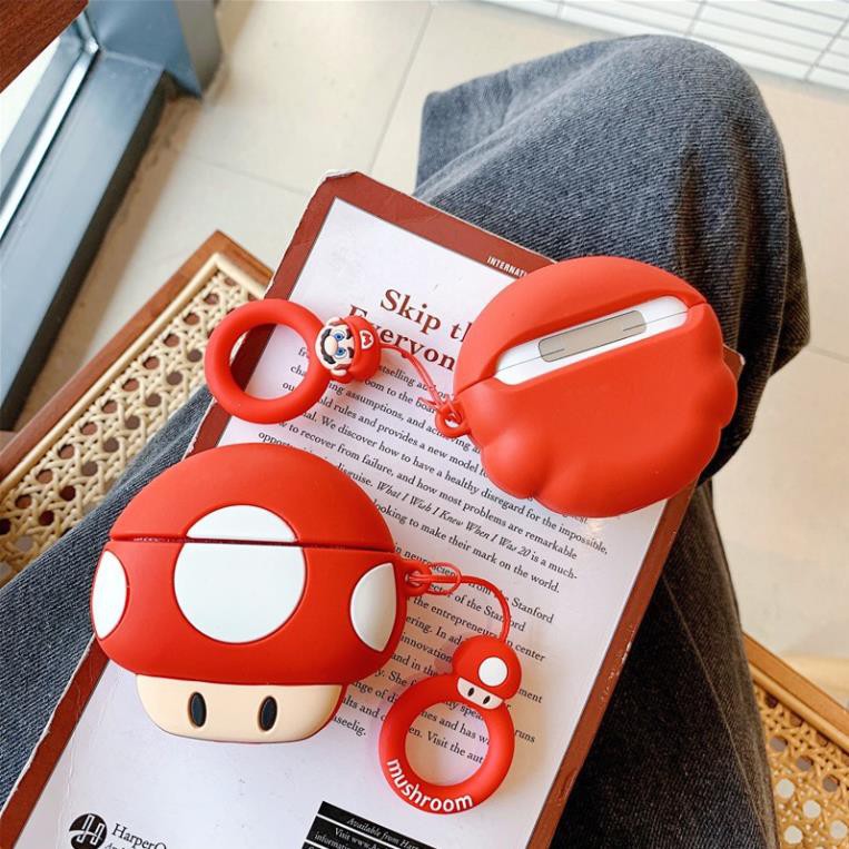 Bao case silicon chống sốc cho tai nghe Apple Airpods Pro kiểu dáng Super Mario hiệu HOTCASE - Hàng chính hãng