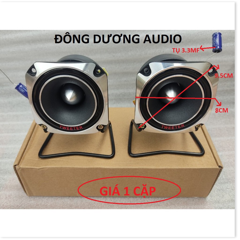 LOA BỔ SUNG TRÉP CHO THÙNG LOA PIONER TITAN VUÔNG + CHÂN VÀ TỤ 3.3MF - GIÁ 1 CẶP