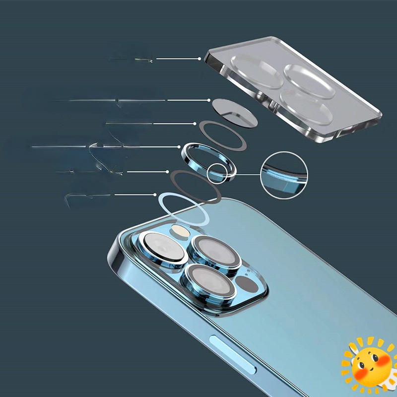 Miếng Dán Bảo Vệ camera Chống Trầy Xước Bằng Kim Loại Cho ip 13promax / 13pro / 13 YKD
