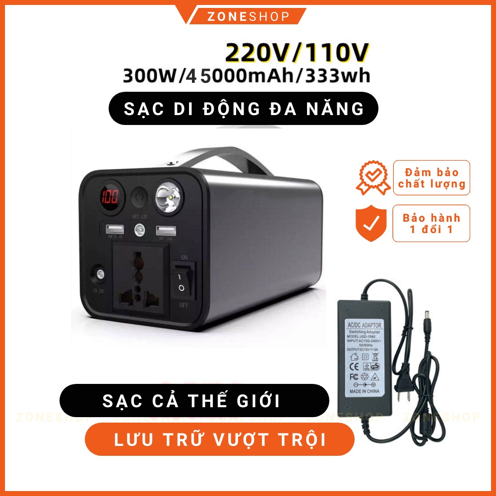 Box sạc dự phòng 45000mAh PADESKY, trạm pin sạc dự phòng đa năng, sạc siêu nhanh PD3.0 & QC3.0 công nghệ châu Âu.