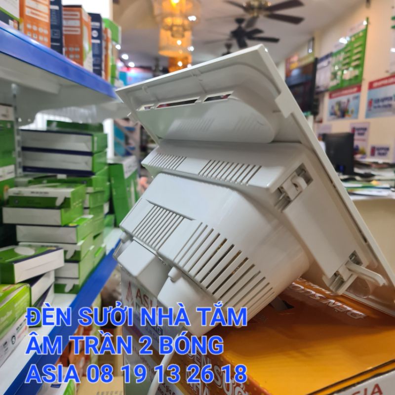 Đèn Sưởi Âm Trần nhà tắm Asia 2 bóng cao cấp, công suất 550w, bảo hành 2 năm.