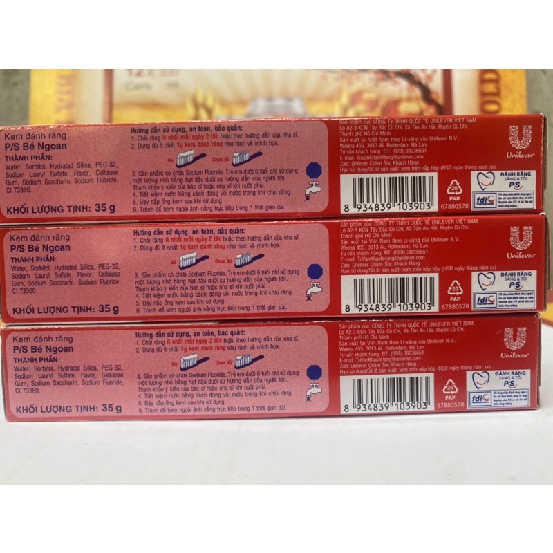 Kem đánh răng cho bé P/S hương Dâu 35g