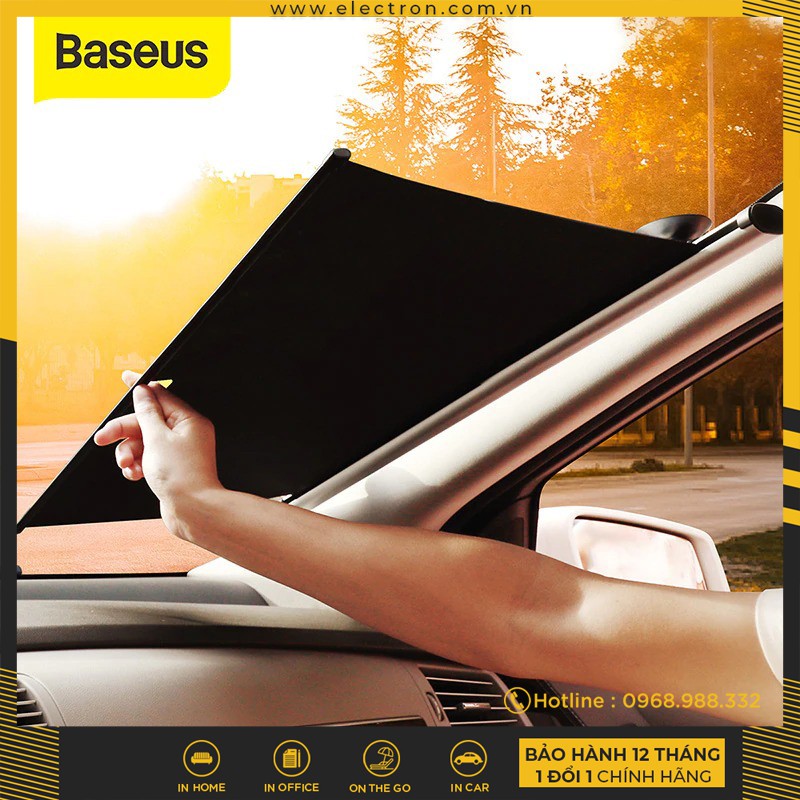 Màn kéo che nắng cửa kính trước dùng cho xe ô tô Baseus Auto Close Car Front Window Sunshade (58/64Cm, Retractable Winds