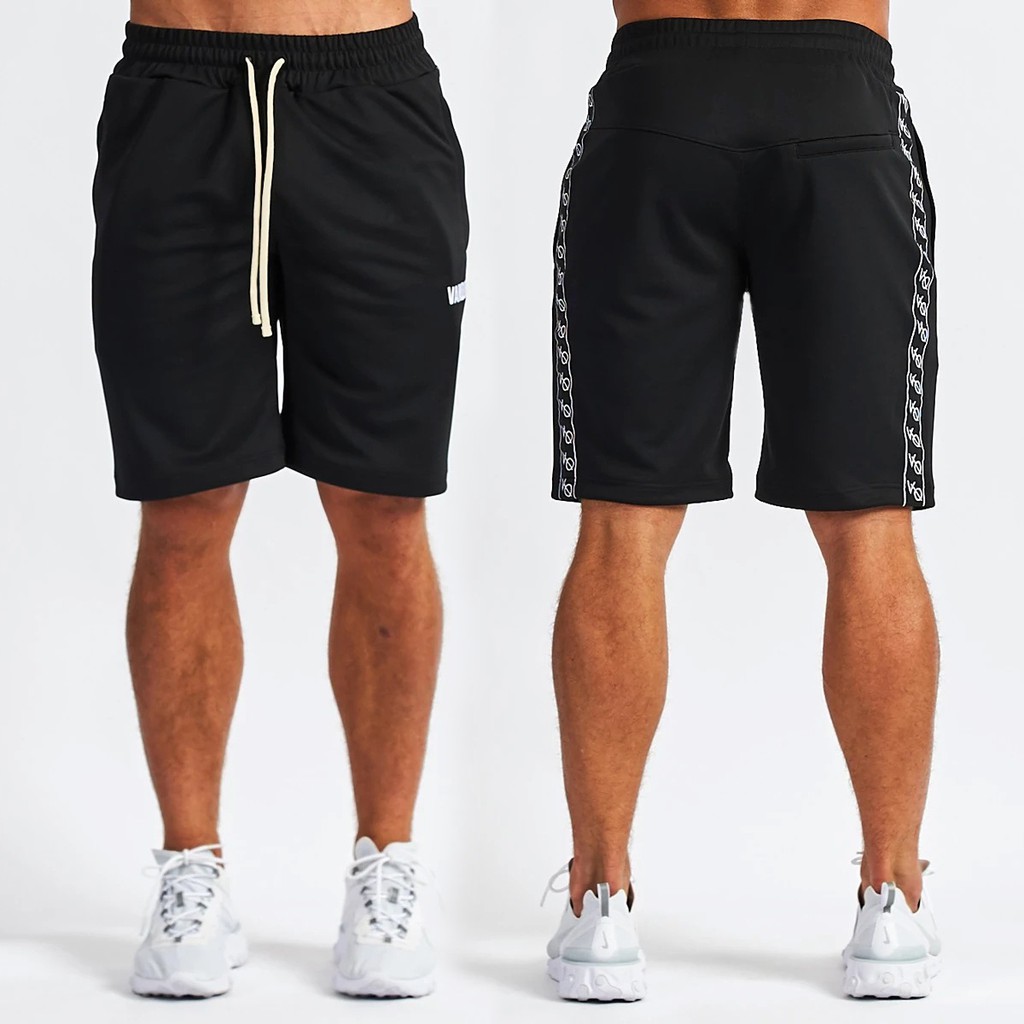 Quần ngắn cotton giản dị dáng rộng kiểu thể thao để chạy bộ/ tập thể dục cỡ lớn dành cho nam VQ