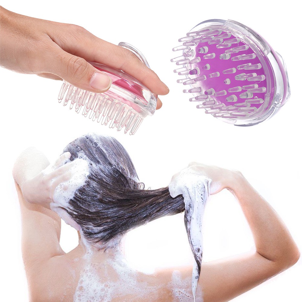 Lược Silicone Mát Xa Da Đầu Gội Đầu Tóc Thời Trang Tiện Dụng