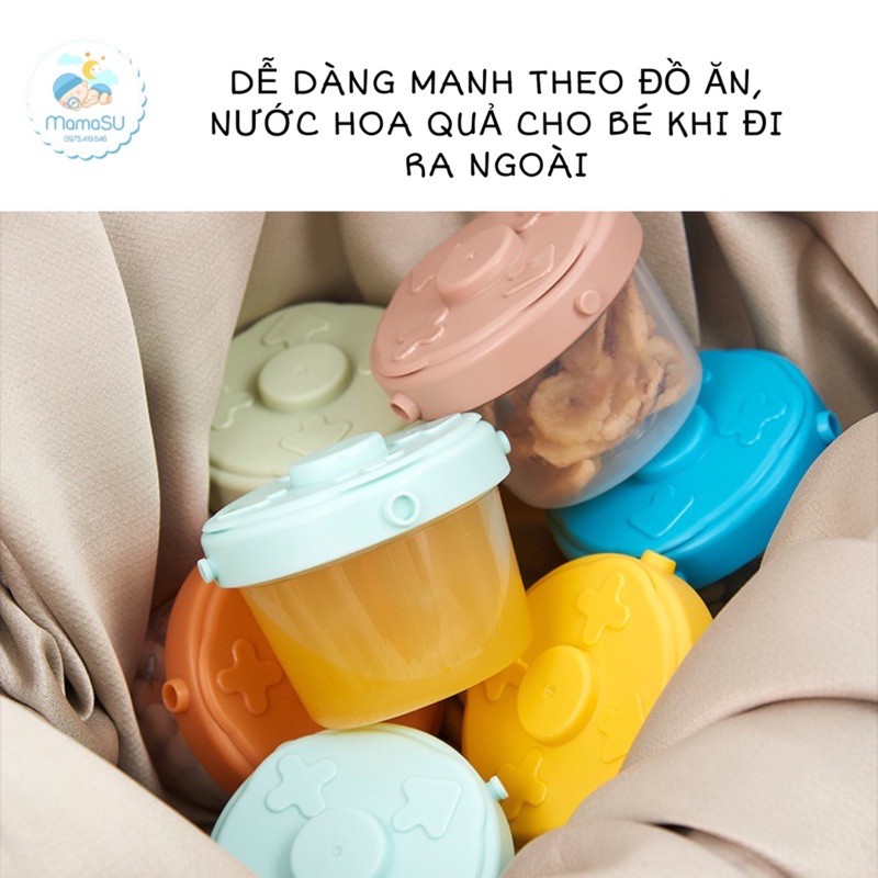 (Set 2 chiếc) Hộp trữ đông Keaide Biddy cao cấp cho bé ăn dặm - Hộp đựng thực phẩm