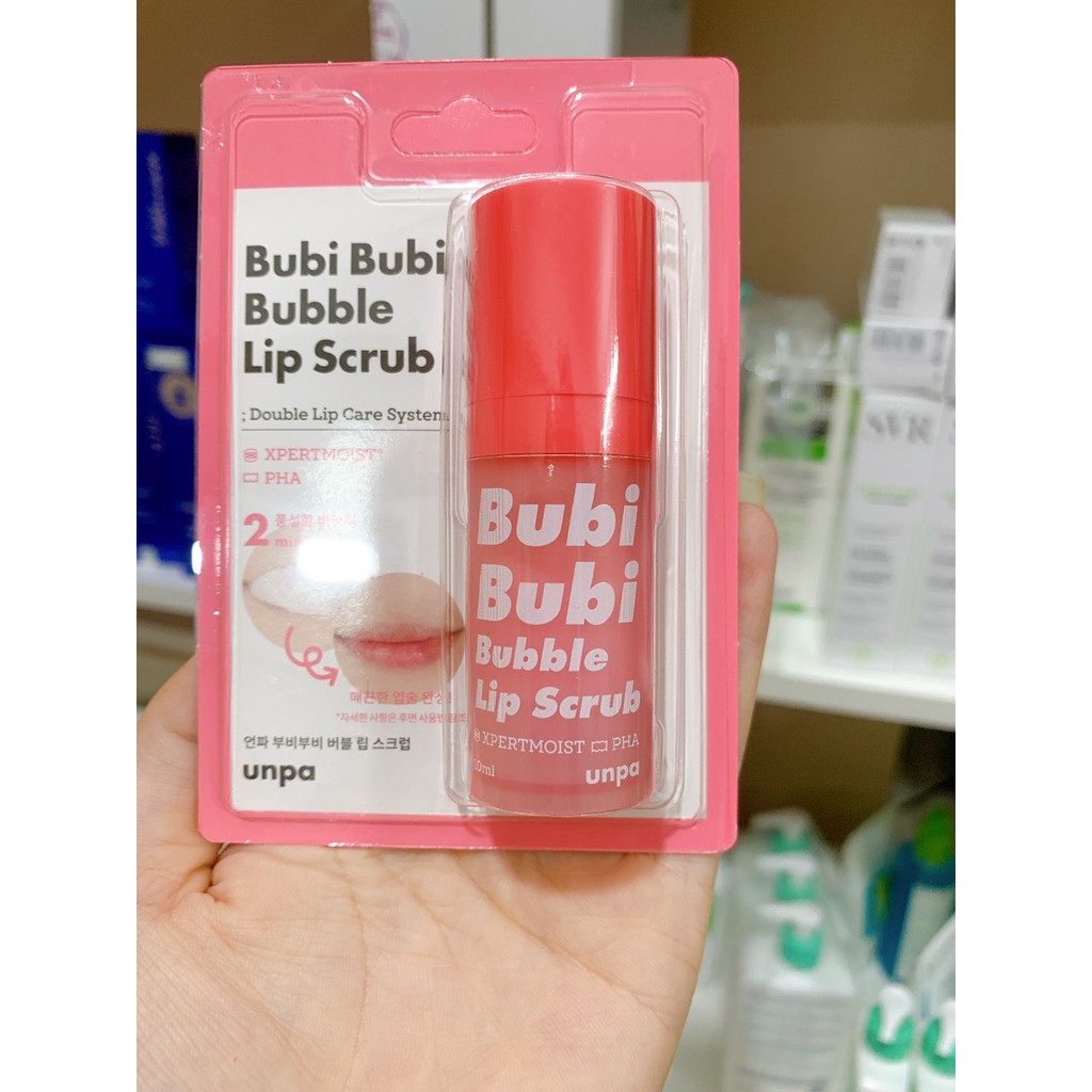 Tẩy da chết môi sủi bọt Bubi Lip -12ml