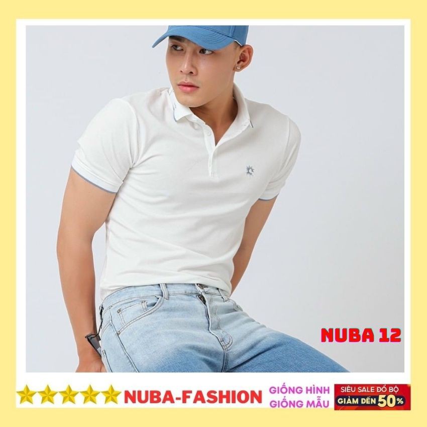 Áo thun nam cổ bẻ mẫu mới cao cấp, áo phông đẹp giá rẻ,AT 12 | BigBuy360 - bigbuy360.vn