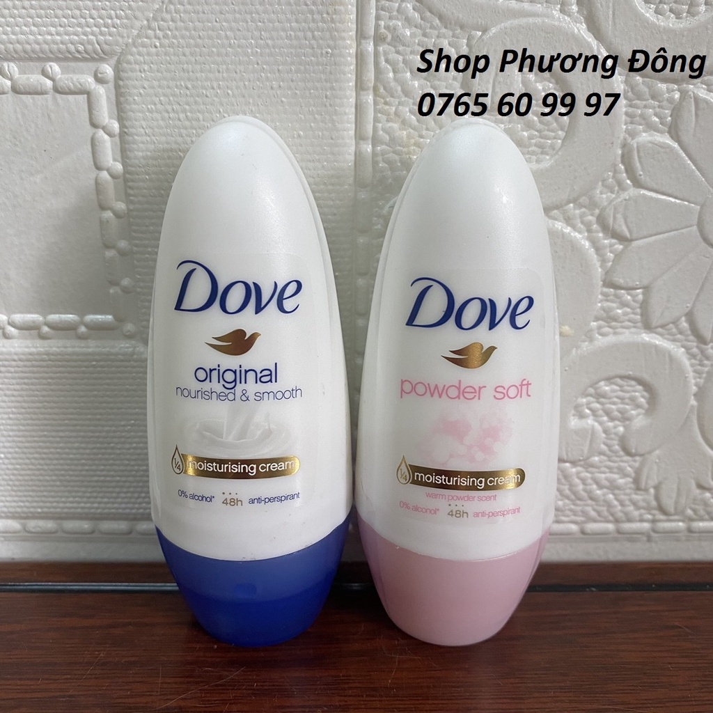 Lăn khử mùi Dove dưỡng da trắng mịn 40ml