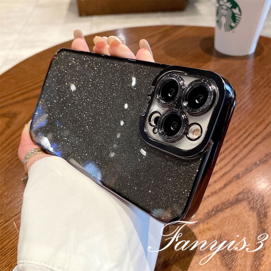 Ốp Điện Thoại TPU Dẻo Trong Suốt Đính Sequin Lấp Lánh Sang Trọng Cho iPhone 13 12 11 Pro Max X XR Xs SE 2020 8 7 Plus