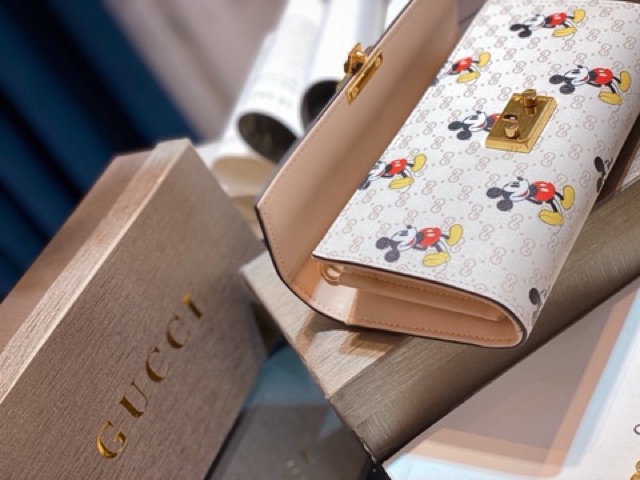 Túi Clutch nữ guc ci mickey hàng đẹp (chat trước check size)
