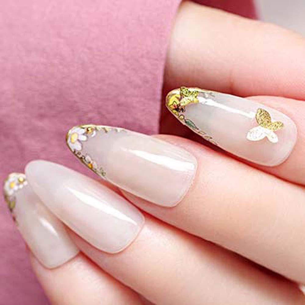 Phụ Kiện Trang Trí Móng Tay Hình Bướm Xinh Xắn|Phụ Kiện Trang Trí Móng Tay Hình Bướm 3D Bằng Kim Loại Nhiều Màu Sắc