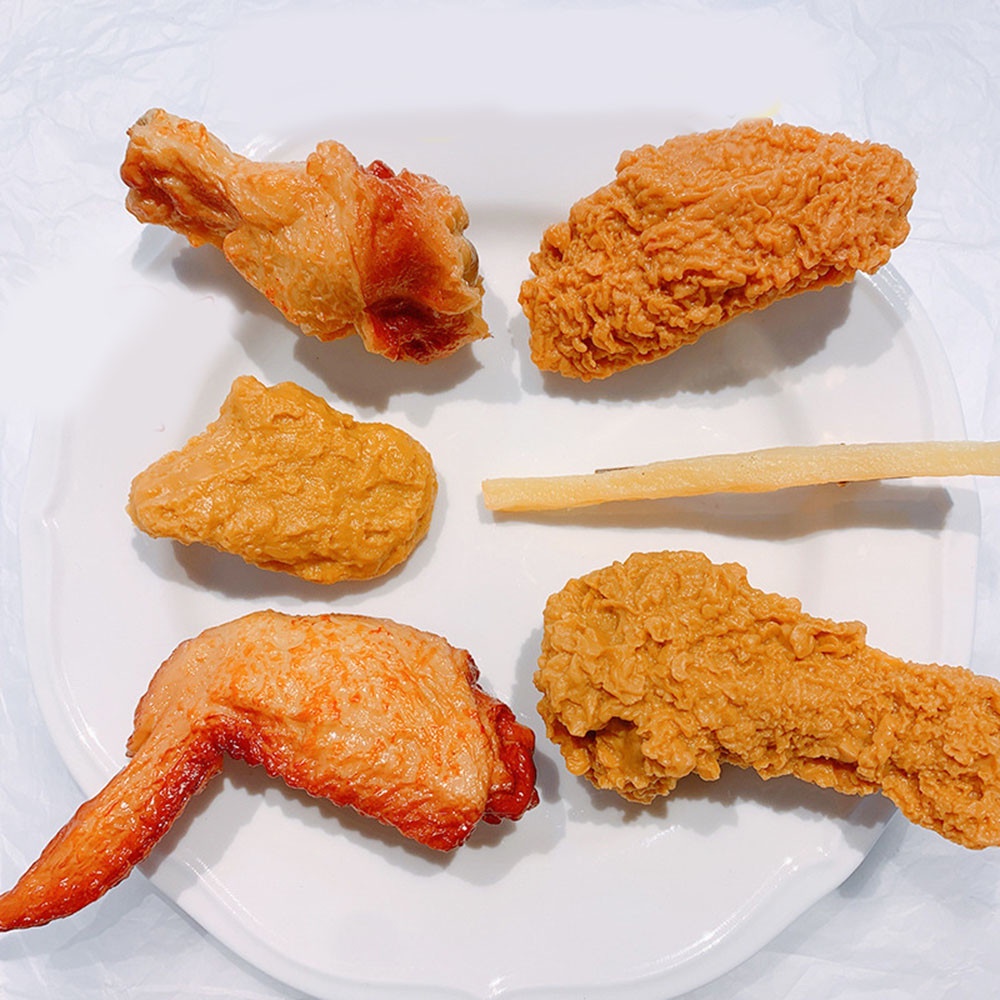 【sweet】woman cartoon funny simulation food Grilled chicken legs chicken wings shape hair clips hairpin accessories