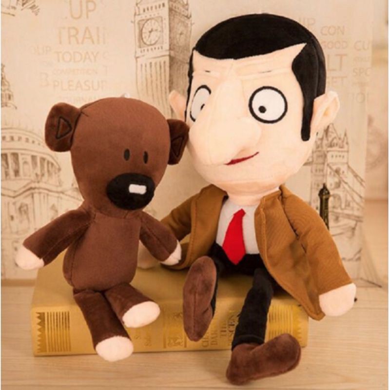 Movie Mr Bean+Teddy Bear Soft Doll Stuffed Animal Plush Toys Xmas Toy Gift Kid