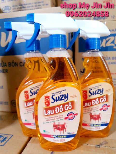 [CHÍNH HÃNG] Nước xịt lau đồ GỖ DIỆT KHUẨN SUZY 500ml - thành phần HỮU CƠ, chất lượng NHẬT BẢN