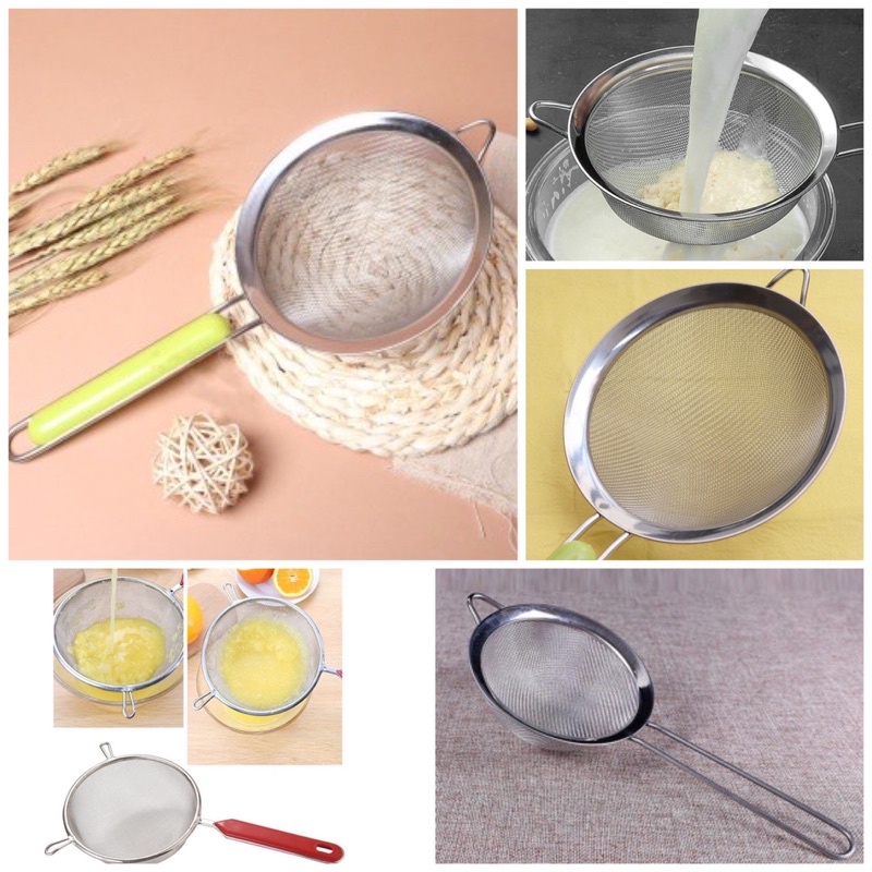 Rây lọc bột, rây cháo cho bé ăn dặm 12cm (có tay cầm)