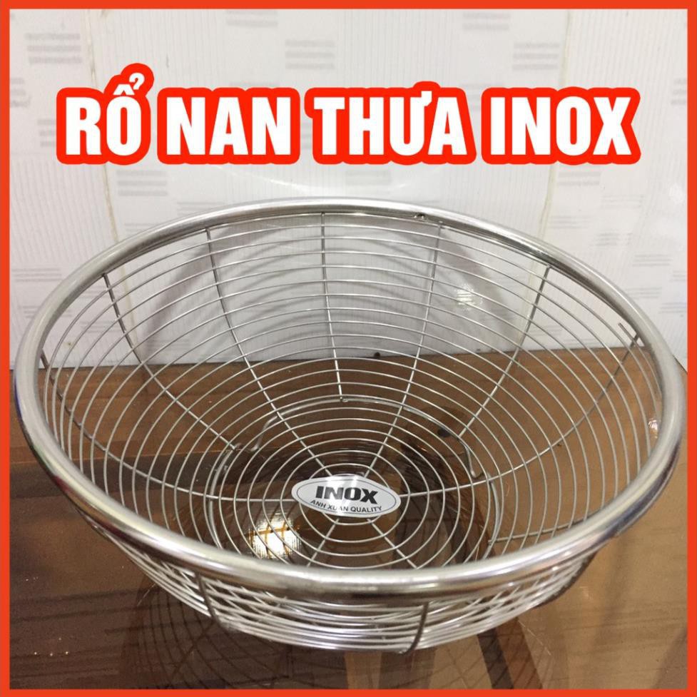 Rổ nan thưa inox nhiều size 23-26-29-33 cm