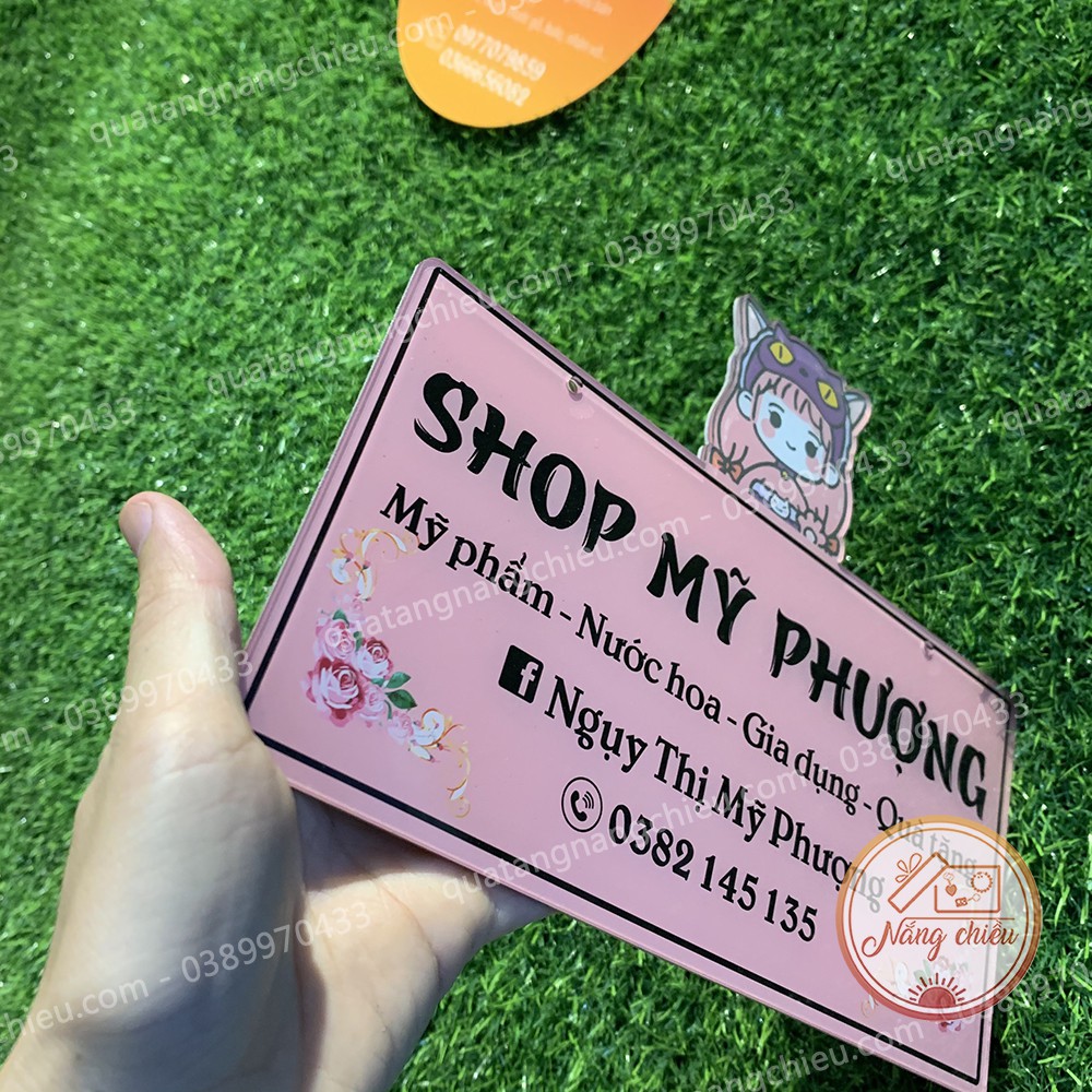 Bảng hiệu shop giá rẻ_ Bảng treo cửa hàng , cửa tiệm, treo shop_ Free thiết kế