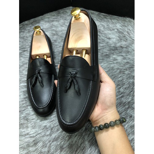 Giày Lười Nam Big Size - Giày Da Nam Băng Chuông Da Bò Thật 100%, Cam Kết Bảo 24 Hành Tháng