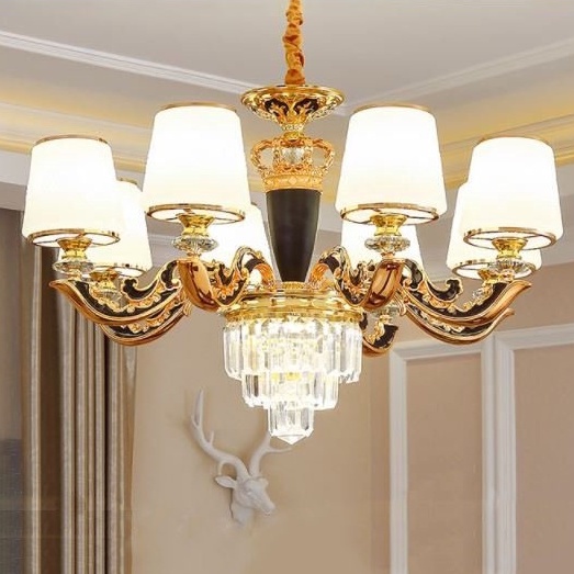 Đèn chùm MONSKY AINOS 8 tay hiện đại trang trí nội thất cao cấp - kèm bóng LED chuyên dụng.