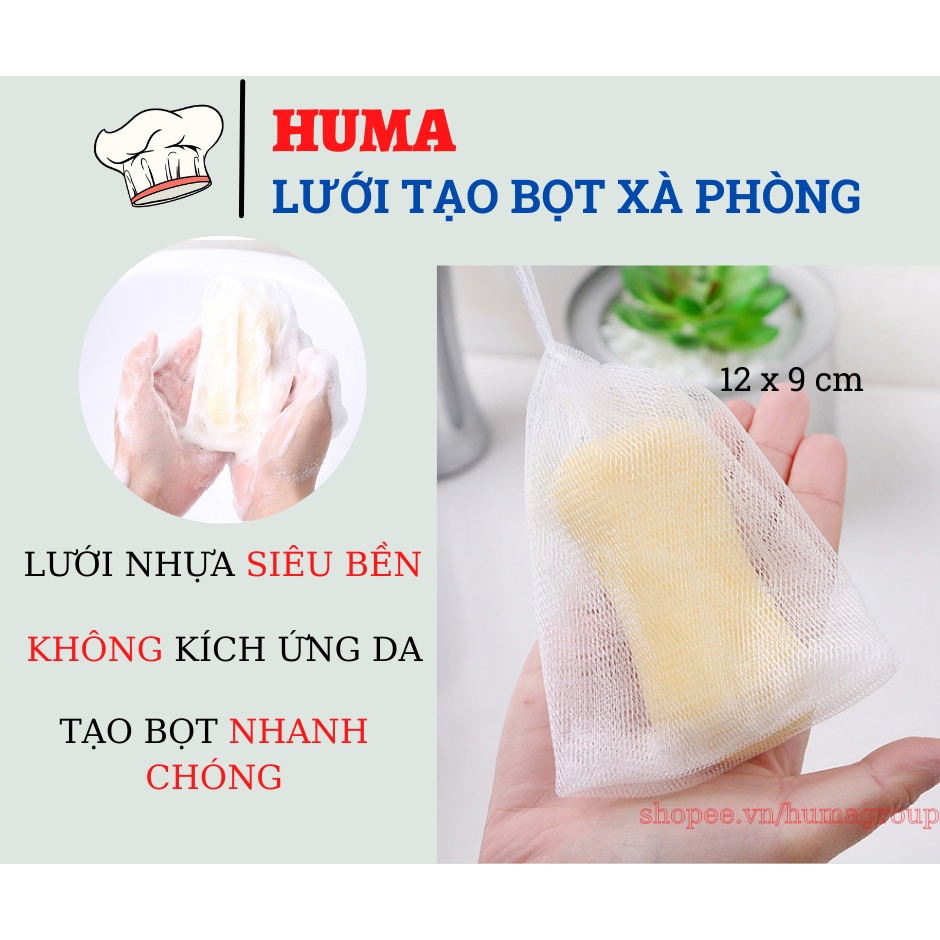 Túi Lưới Đựng Xà Bông Tắm Tạo Bọt Tiện Lợi