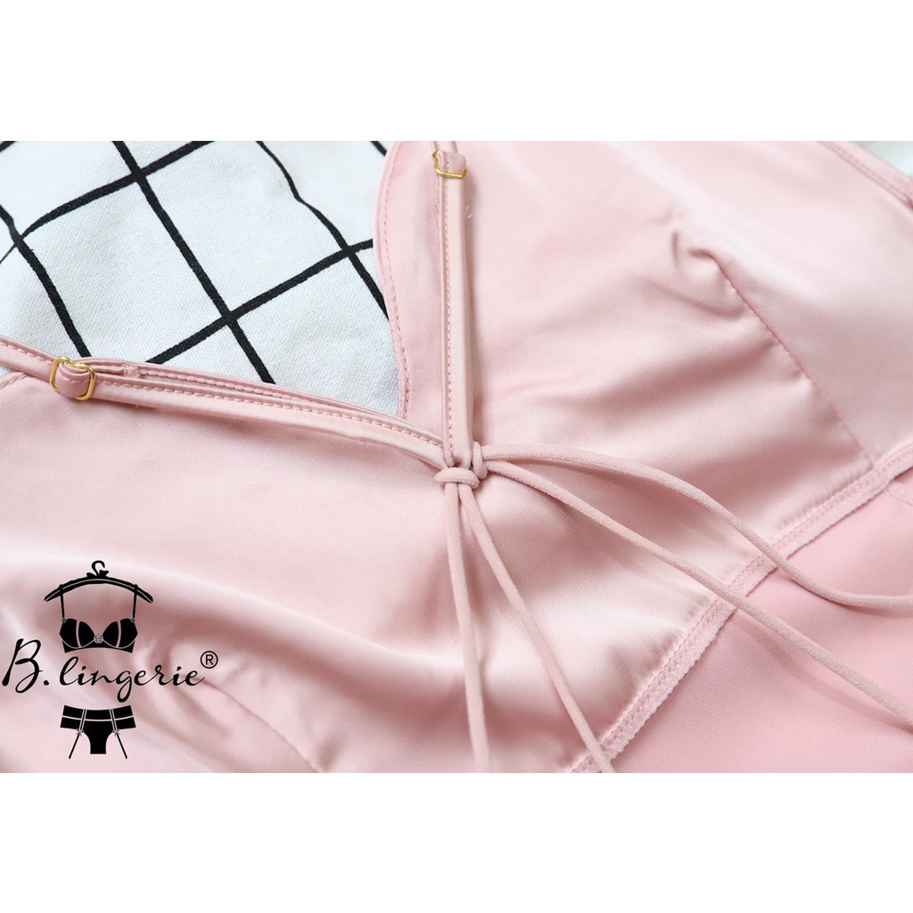 Váy Ngủ Lụa 2 Dây Gợi Cảm - B.Lingerie