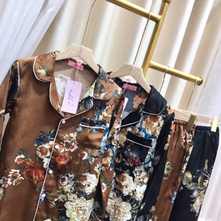 Bộ lụa cao cấp Nohk quần dài, áo dài