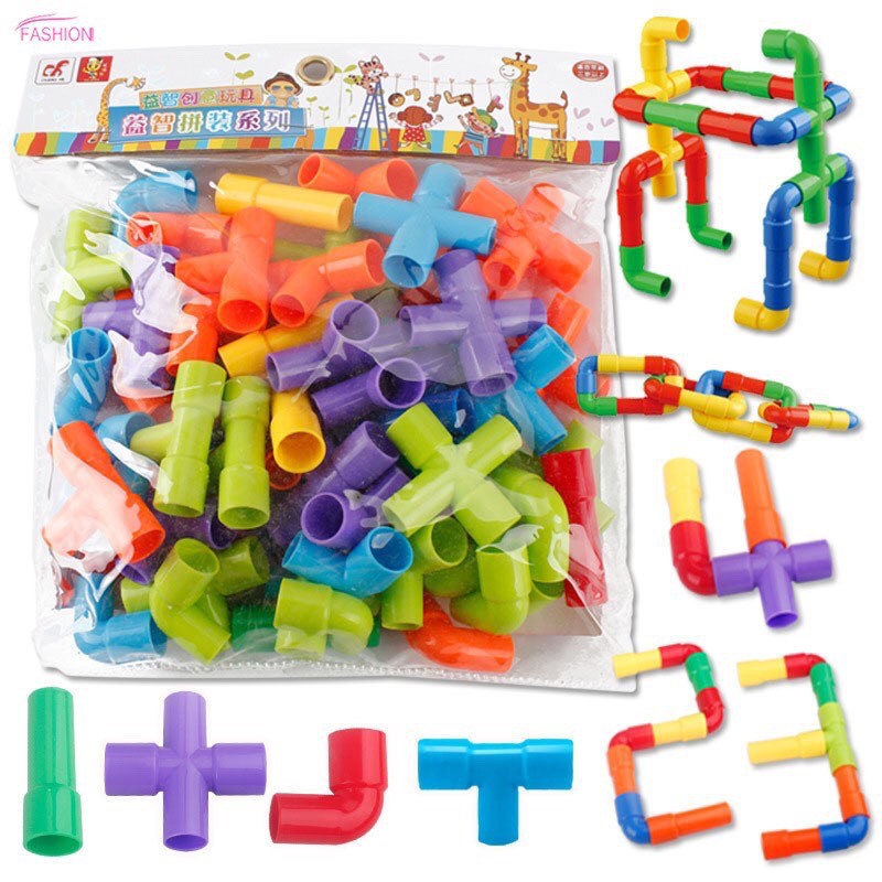 Đồ chơi Lắp ráp ống nước - lego sáng tạo cho bé nhiều màu sắc - Smart baby