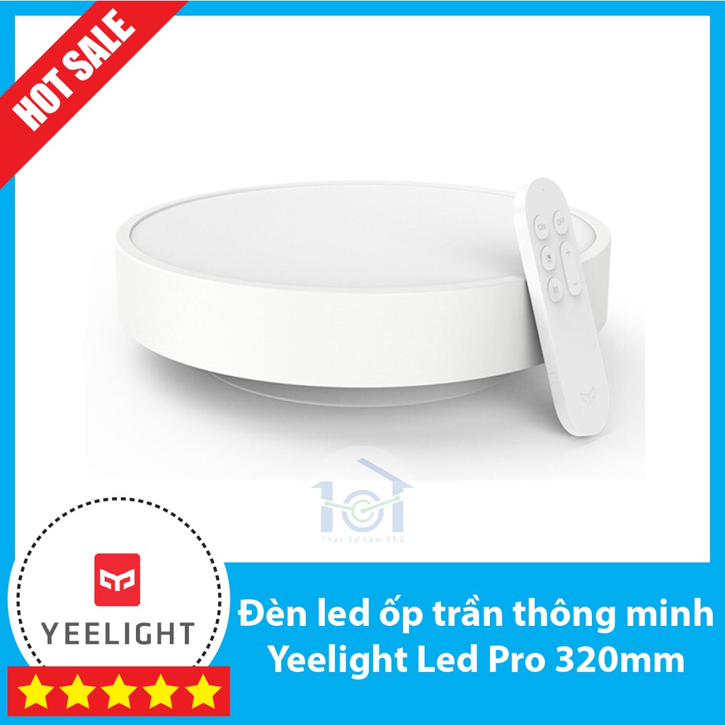 [Bảo hành 12 tháng] Đèn ốp trần thông minh Yeelight Celling Light Pro 320mm - Bản quốc tế, kèm remote.