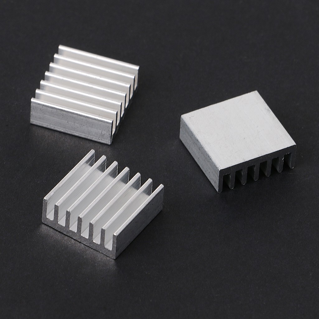 Bộ 12 miếng tản nhiệt bằng nhôm 14x14x6mm