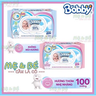 Combo 5 gói khăn ướt bobby 100 tờ
