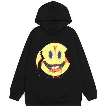 vlone unisex thời gian rảnh rỗi Áo len có mũ trùm đầu thông thường của nam và nữ mới